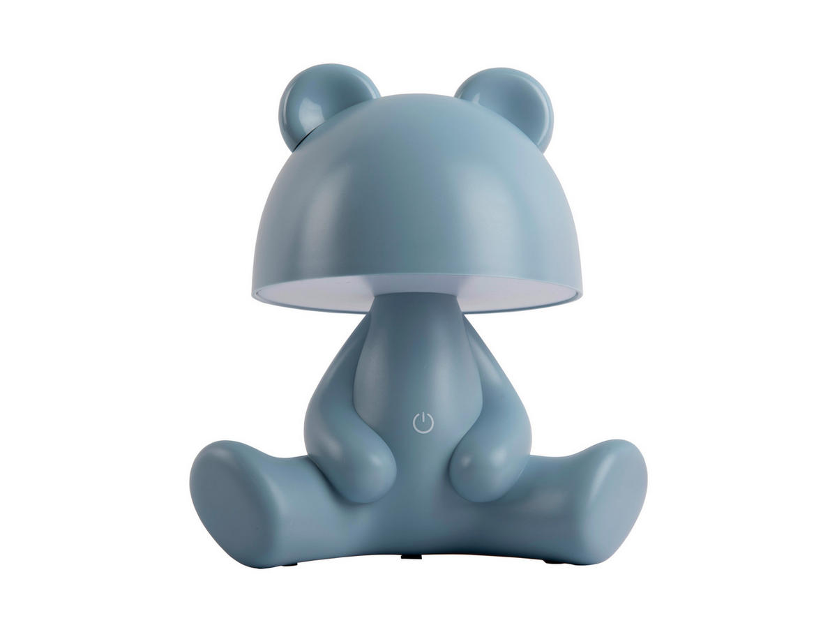 TISCHLEUCHTE Bear 22/27/17 cm   - Blau, KONVENTIONELL, Kunststoff (22/27/17cm) - Leitmotiv