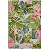 OUTDOORTEPPICH 200/285 cm Flair Multicolor, Rosa  - Multicolor/Rosa, Design, Kunststoff (200/285cm)