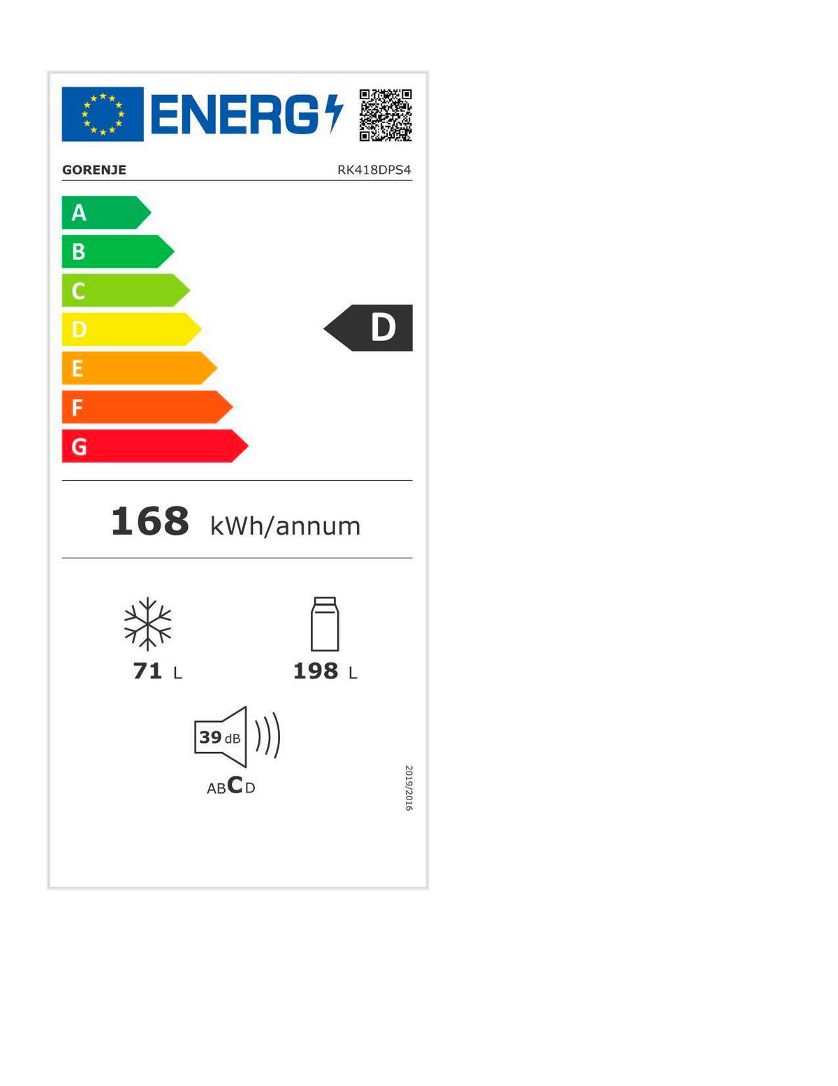KÜHL-GEFRIER-KOMBINATION RK418DPS4  - Edelstahlfarben, MODERN, Glas/Kunststoff (55/179,7/56,3cm) - Gorenje