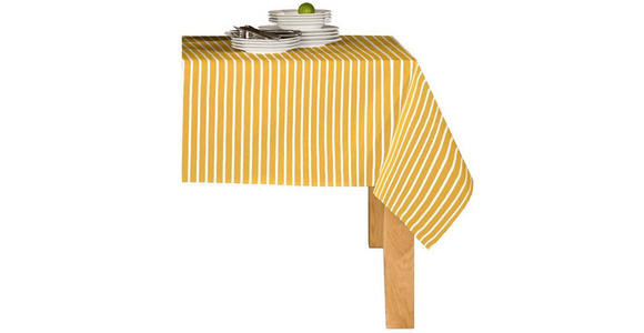 TISCHDECKE 140/240 cm - Gelb/Weiß, Basics, Textil (140/240cm) - Novel