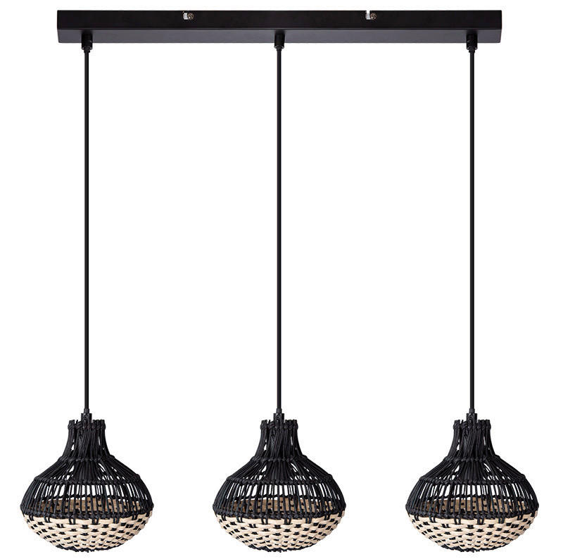 HÄNGELEUCHTE Milena 55/16/150 cm  - Schwarz, Design, Metall (55/16/150cm) - Globo