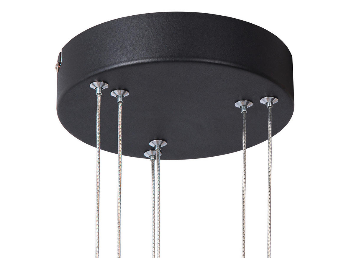 LED-HÄNGELEUCHTE 56/150 cm  - Schwarz/Naturfarben, Basics, Holz/Metall (56/150cm)