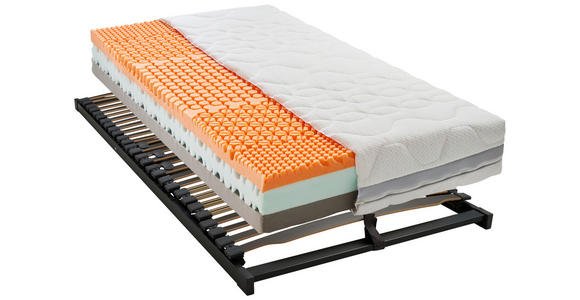 MATRATZENSET 90/200 cm - Anthrazit, Basics, Holzwerkstoff (90/200cm) - Novel