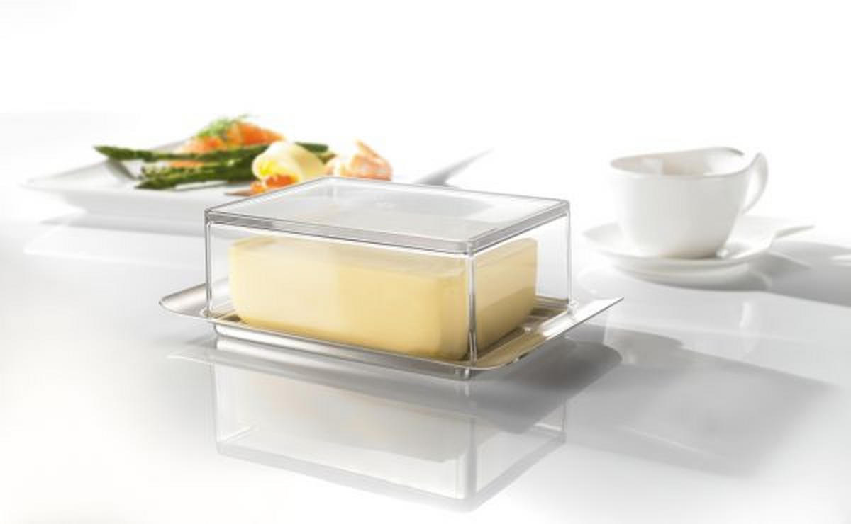 BUTTERDOSE Metall, Kunststoff  - Transparent, Basics, Kunststoff/Metall (16,7/11/6cm) - Gefu