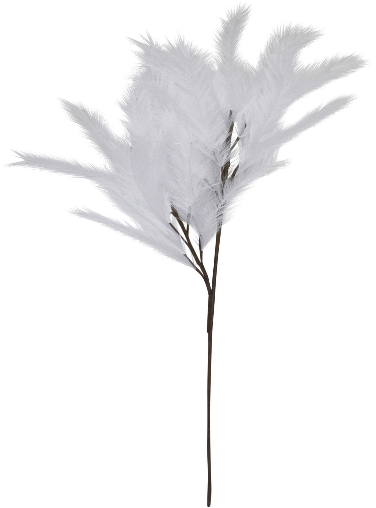 UMĚLÁ KVĚTINA svazek trávy 110 cm - bílá/hnědá, Basics, kov/plast (110cm) - Ambia Home