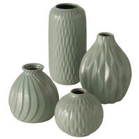 VASE  - Grün, Basics, Keramik (9cm) - Ambia Home