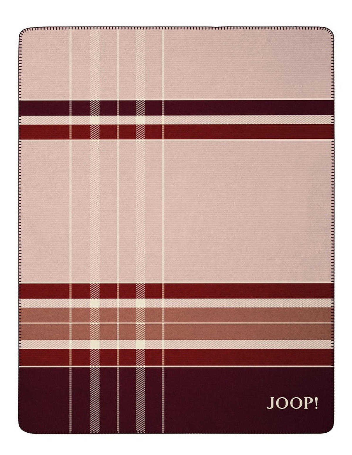 WOHNDECKE JOOP! HW 2025/26 150/200 cm  - Creme/Dunkelrot, Design, Textil (150/200cm) - Joop!