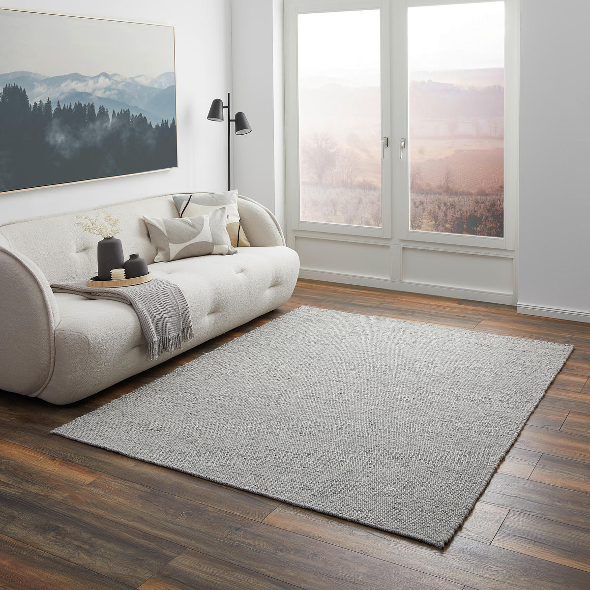 HANDWEBTEPPICH 130/190 cm  - Natur, Textil (130/190cm) - Linea Natura