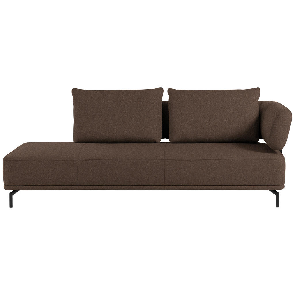Thumbnail - Dieter Knoll Récamiere Palio, Braun, Textil, 227x89x101 cm, Goldenes M, Fußauswahl, Lederauswahl, Stoffauswahl, Hocker e...