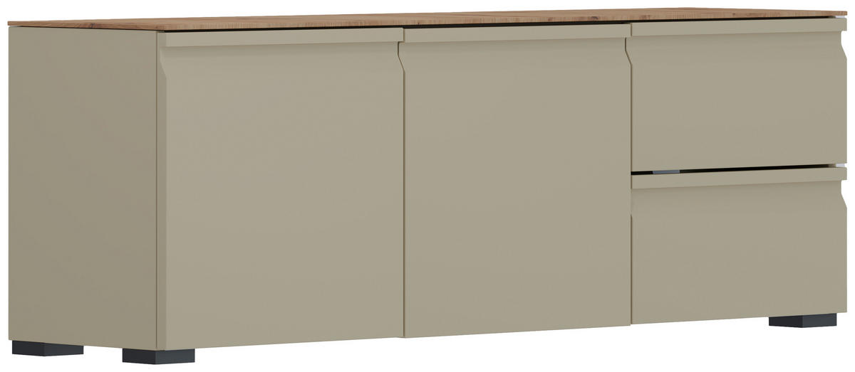 KLUPA ZA PREDSOBLJE  boje hrasta, boje pijeska  drvni materijal  - boje hrasta/boje pijeska, Design, drvni materijal/plastika (139/49/36cm) - Dieter Knoll