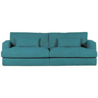 BIGSOFA Cord Petrol  - Petrol/Schwarz, ROMANTIK / LANDHAUS, Kunststoff/Textil (270/67/120cm) - Landscape