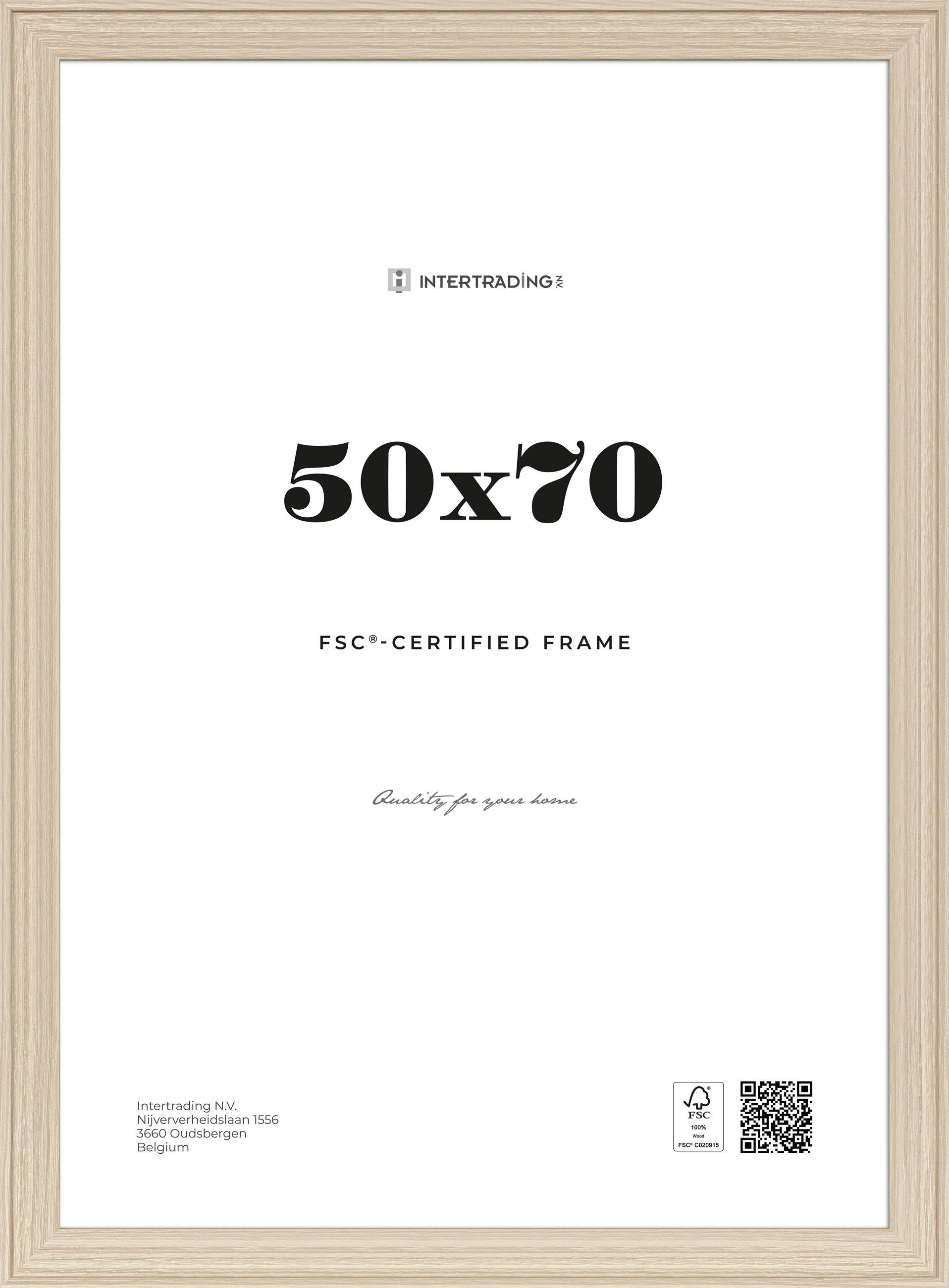 BILDERRAHMEN 56,2/1,6/76,2 cm  - Eichefarben, Basics, Holzwerkstoff (56,2/1,6/76,2cm)