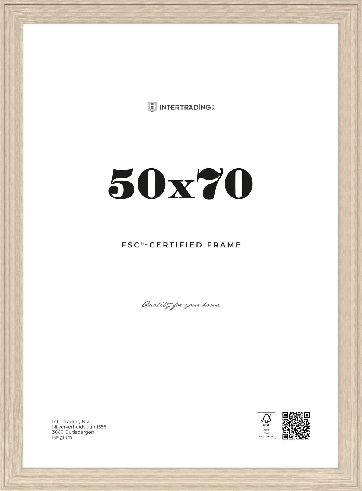 BILDERRAHMEN 56,2/1,6/76,2 cm  - Eichefarben, Basics, Holzwerkstoff (56,2/1,6/76,2cm)