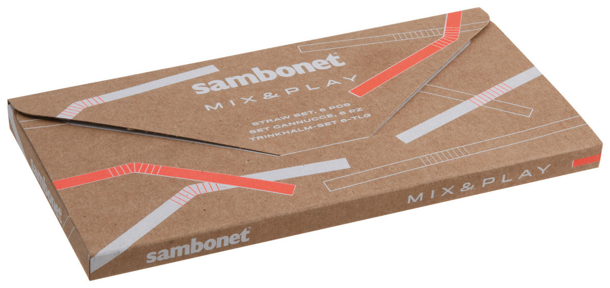 TRINKHALMSET - Goldfarben, Basics, Metall (21,5cm) - Sambonet