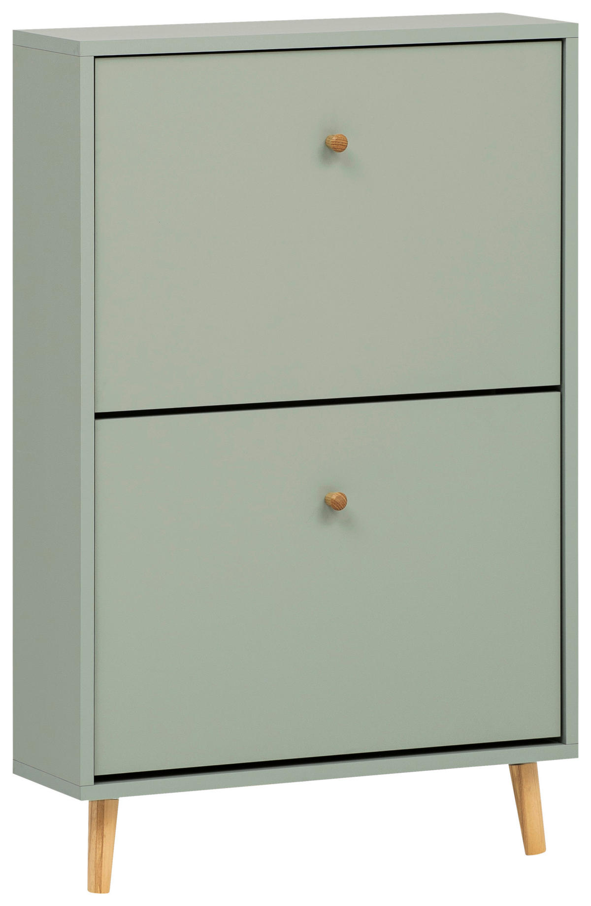 SCHUHKIPPER - Salbeigrün/Weiß, Design, Holz/Holzwerkstoff (59,8/92,2/19,55cm) - MID.YOU