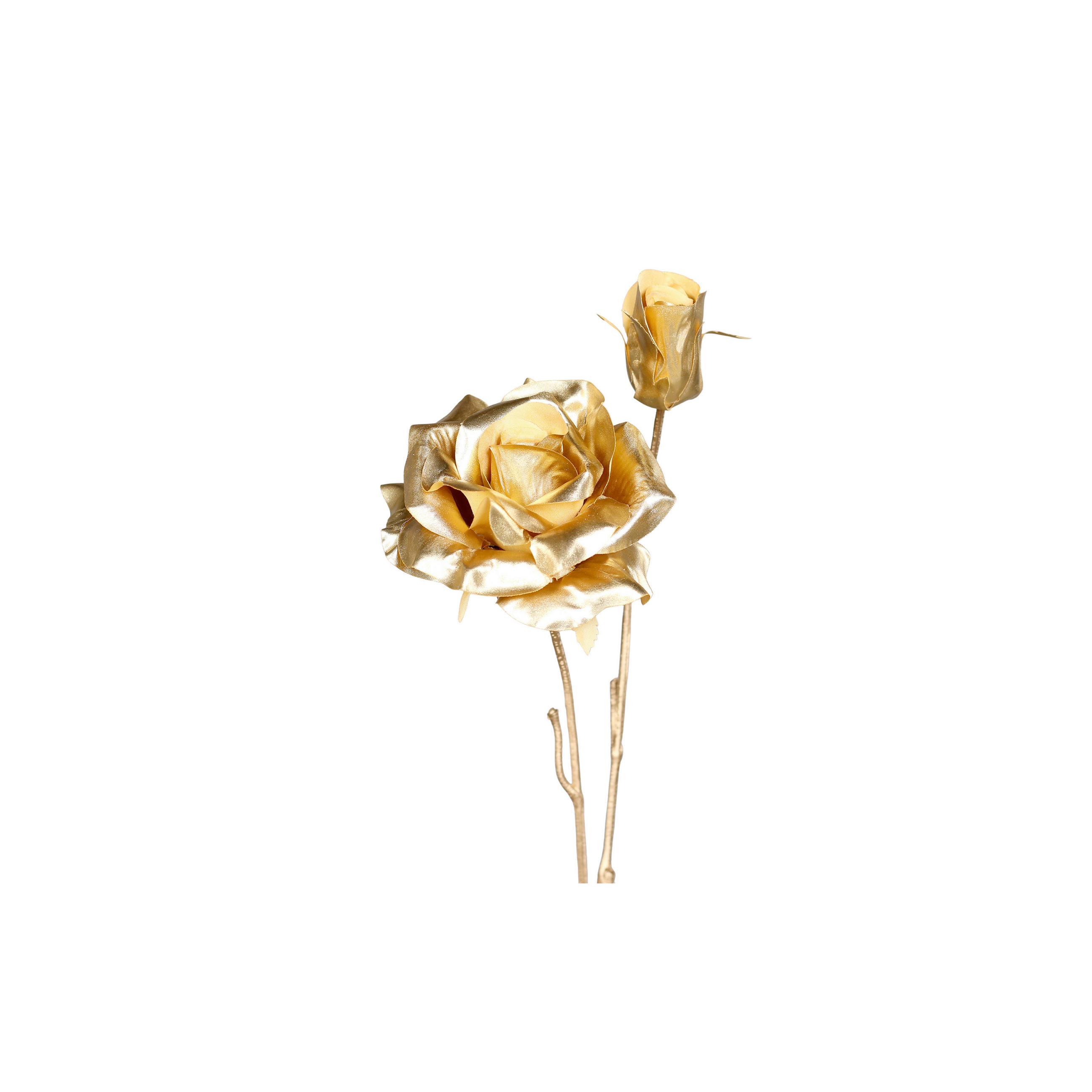 ROSE - Goldfarben, Basics, Kunststoff (56cm)