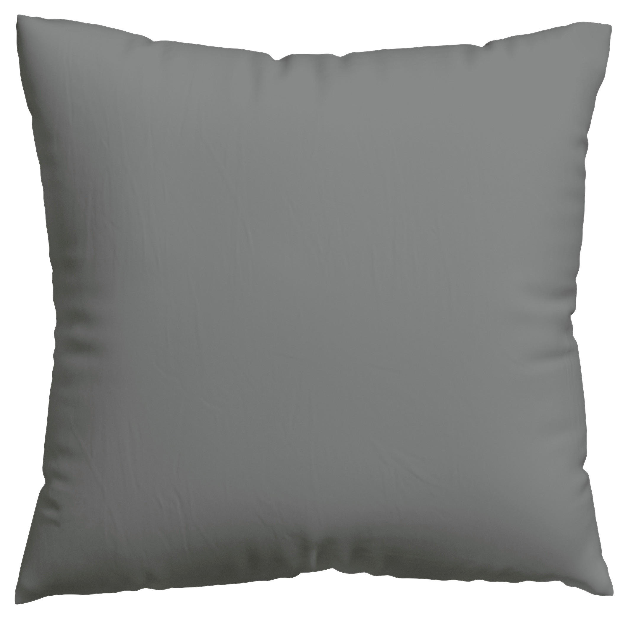 KISSENHÜLLE EASY JERSEY 40/40 cm  - Grau, Basics, Textil (40/40cm) - Schlafgut