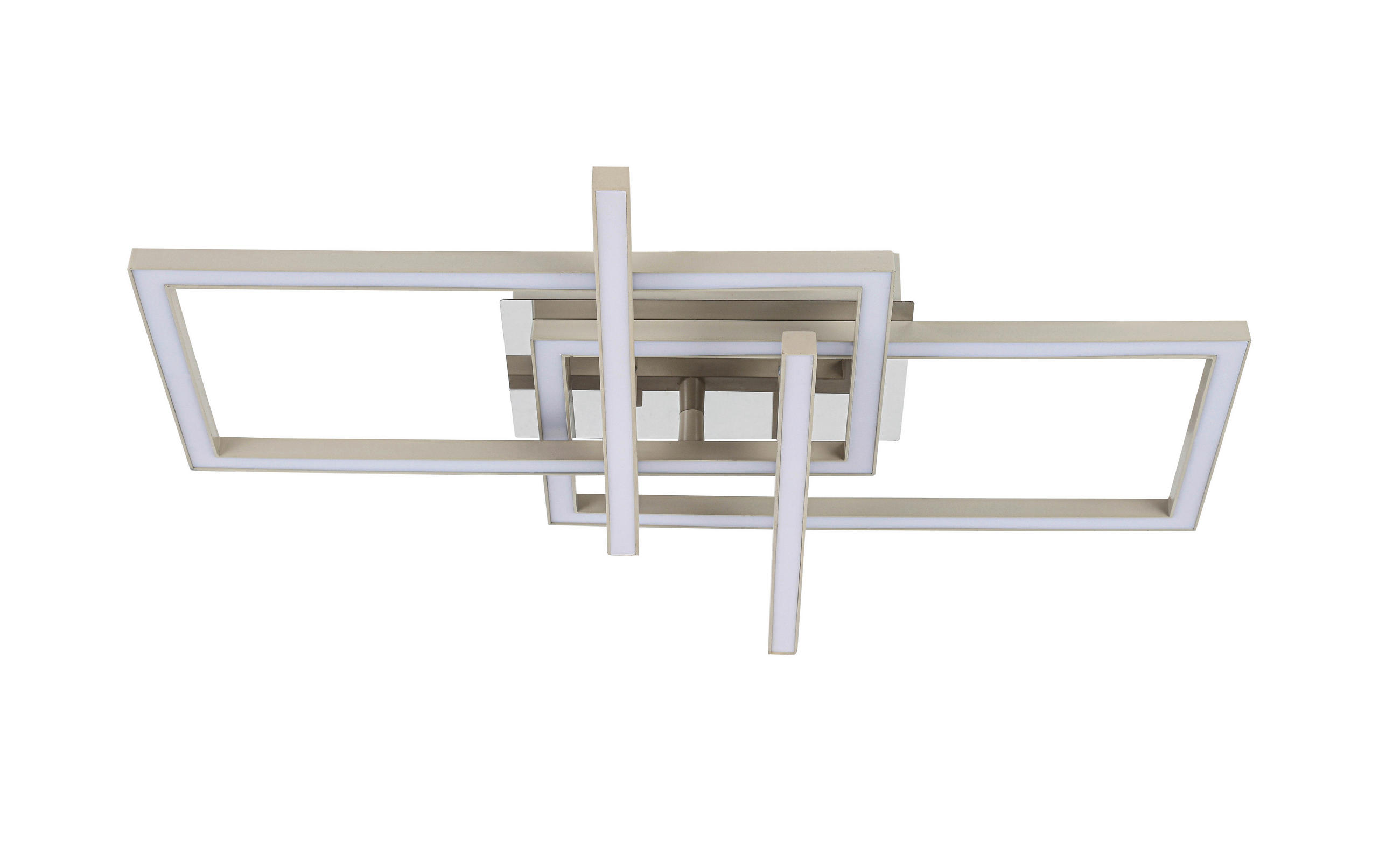 LED-TAKLAMPA 24 W 50/43/7,6 cm  - sandfärgad/kromfärg, Basics, metall/plast (50/43/7,6cm) - Novel