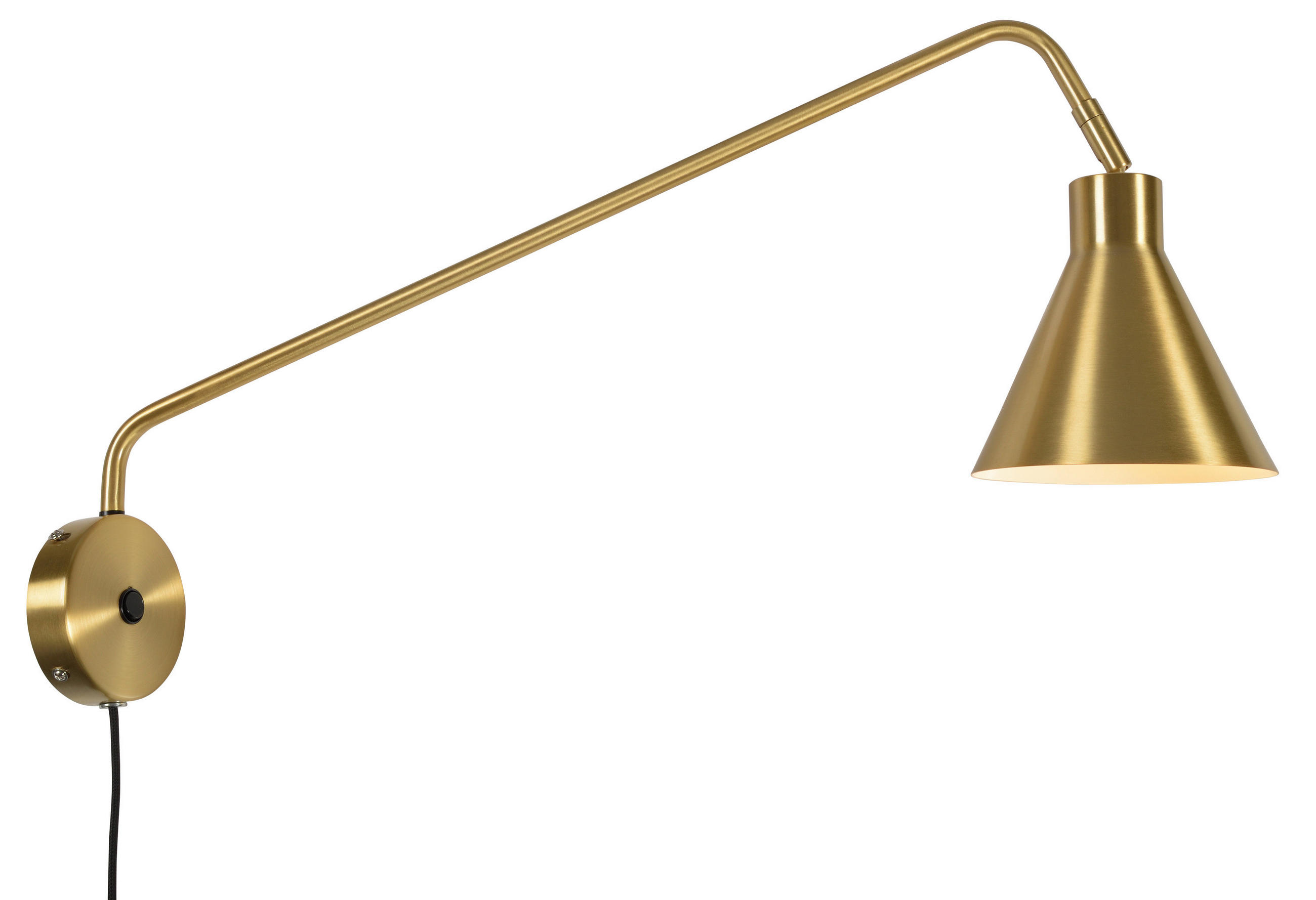 VÄGGLAMPA Lyon 25/68 cm   - guldfärgad, Design, metall (25/68cm) - It's about Romi