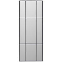 OGLEDALO ZIDNO  70/180/2,5 cm     - crna, Lifestyle, staklo/drvni materijal (70/180/2,5cm) - Landscape