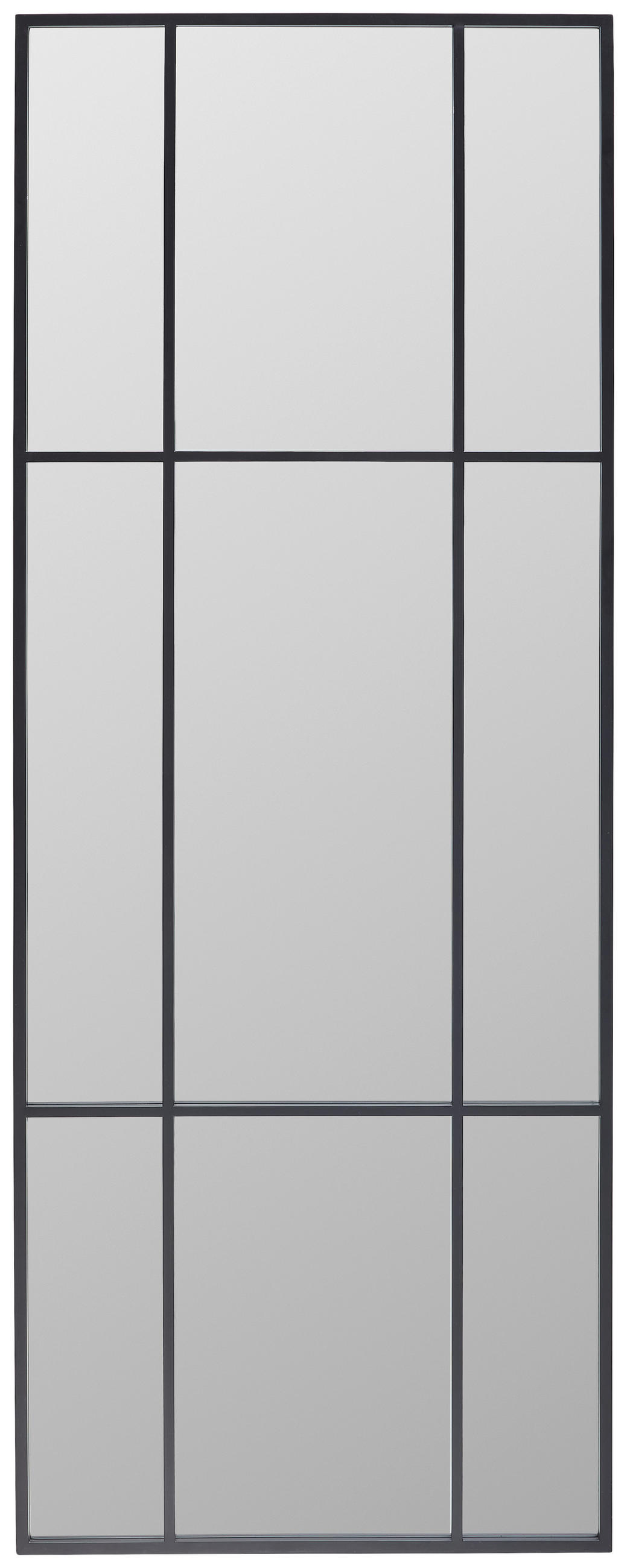 OGLEDALO ZIDNO  70/180/2,5 cm     - crna, Lifestyle, staklo/drvni materijal (70/180/2,5cm) - Landscape