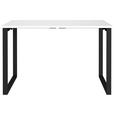 SCHREIBTISCH 120/80/75 cm  in Schwarz, Weiß  - Schwarz/Weiß, MODERN, Holzwerkstoff/Metall (120/80/75cm) - Novel
