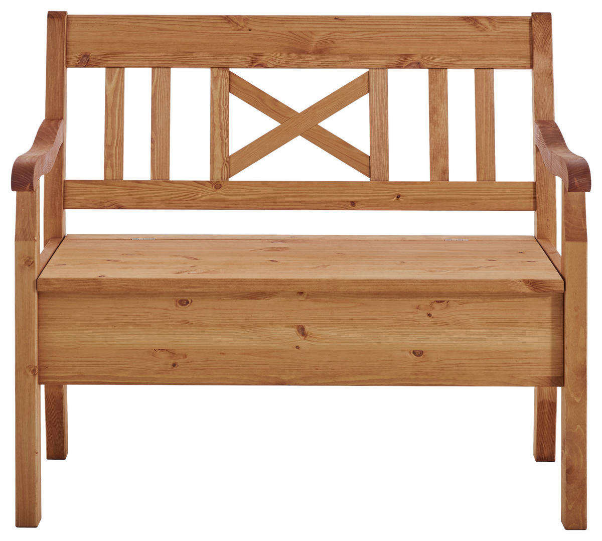 SITZBANK 105/93/58 cm Laugenfarbig Kiefer massiv  - Laugenfarbig, ROMANTIK / LANDHAUS, Holz (105/93/58cm) - Boxxx