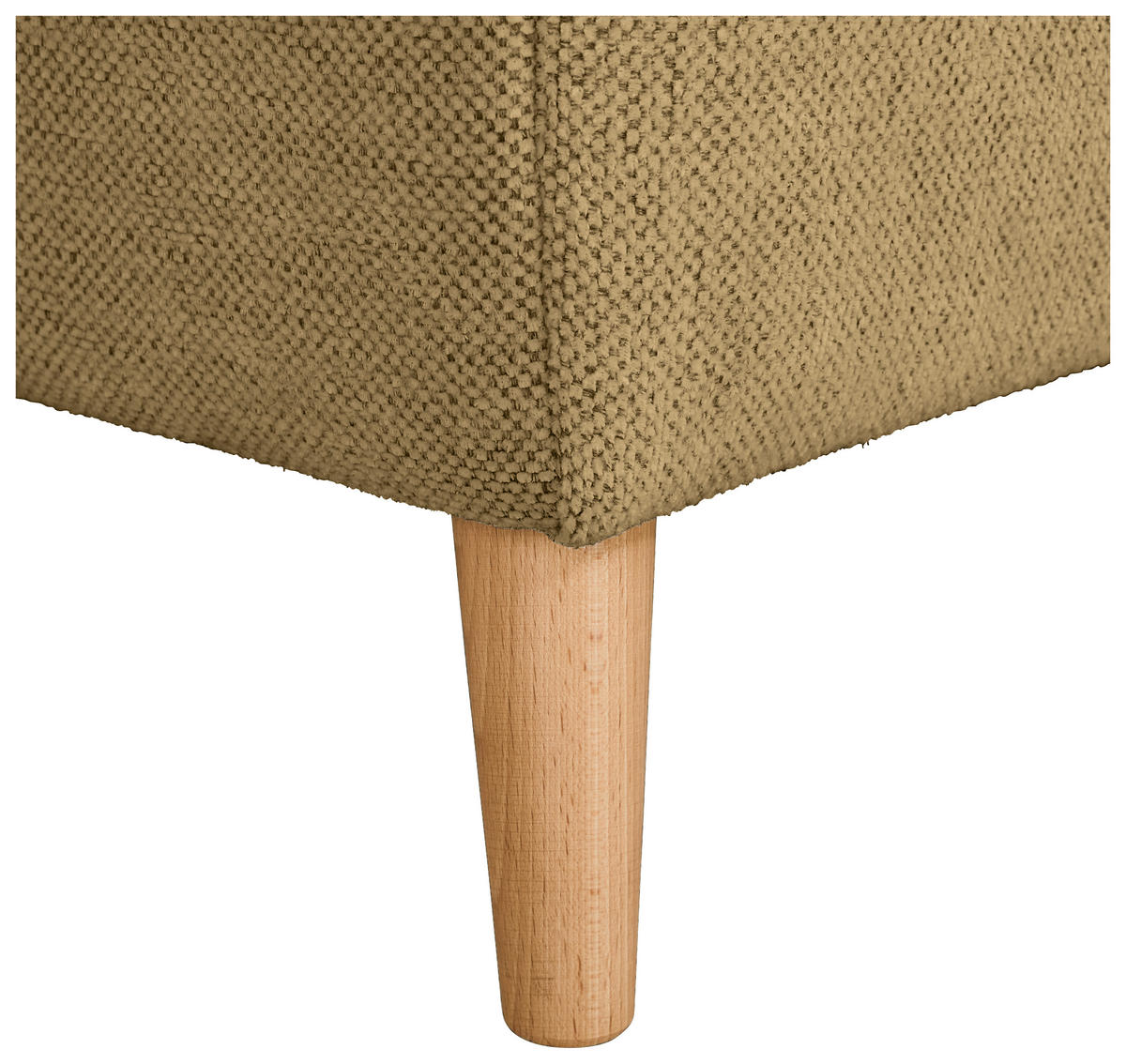ECKSOFA Honig Flachgewebe  - Buchefarben/Honig, KONVENTIONELL, Holz/Textil (306/202cm) - Carryhome