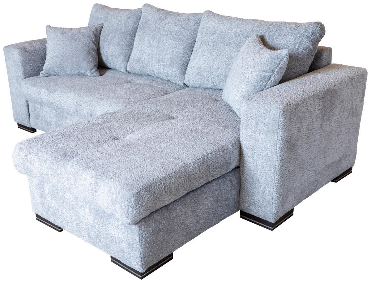 ECKSOFA in Webstoff Grau  - Braun/Grau, KONVENTIONELL, Holz/Textil (170/235cm) - Carryhome