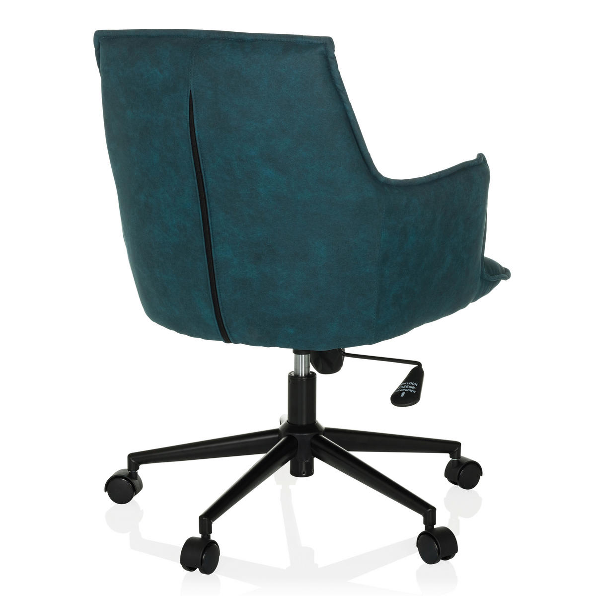 DREHSTUHL Dunkelblau  - Schwarz/Dunkelblau, MODERN, Kunststoff/Textil (54/85/70cm) - MID.YOU