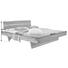 BALKENBETT Buche massiv 180/200 cm - Buchefarben, KONVENTIONELL, Holz (180/200cm) - Linea Natura