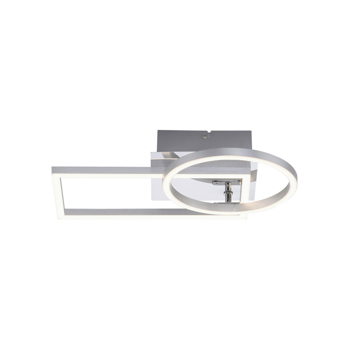 Deckenleuchte Iven 37/26/83 cm   - Silberfarben, Design, Kunststoff/Metall (37/26/83cm)