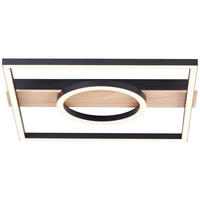 LED-PANEEL - Schwarz/Braun, Design, Holz/Kunststoff (5/42/40cm) - Brilliant