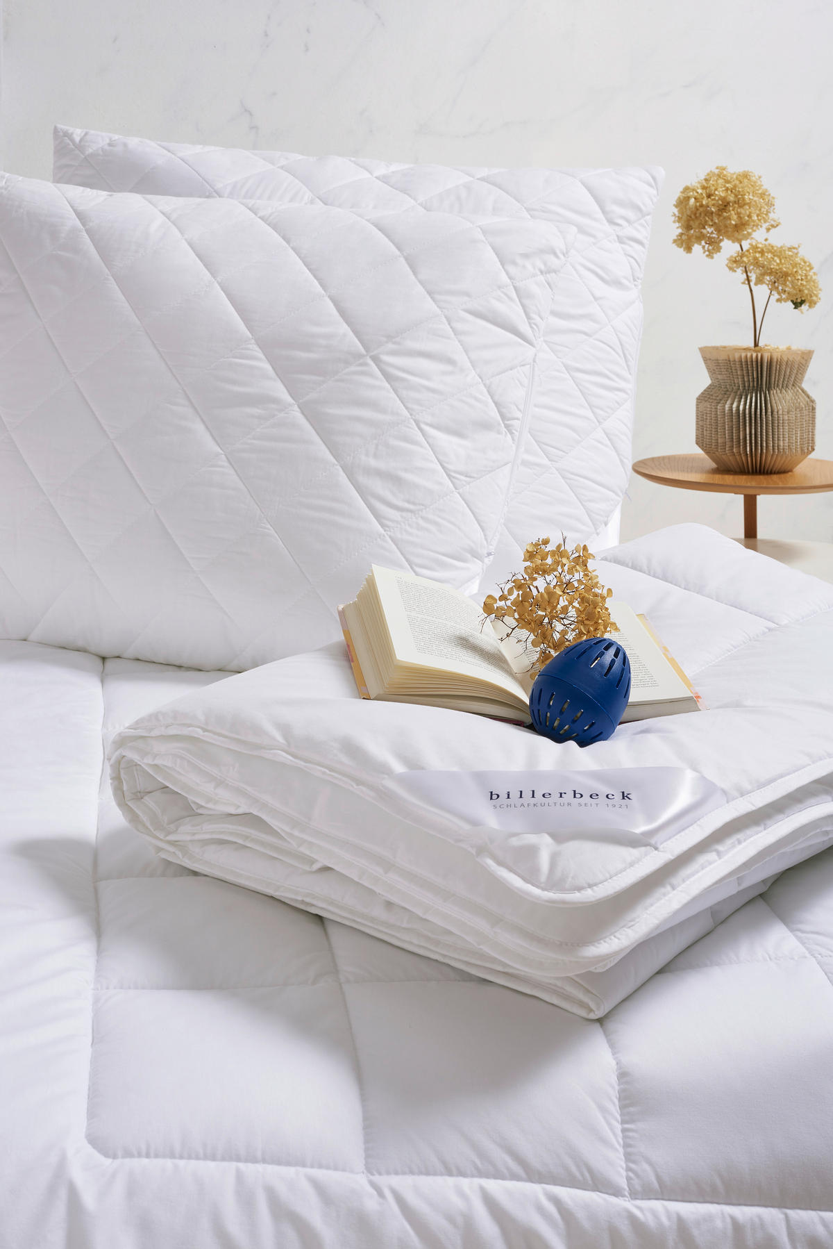 PAPLAN-PÁRNA SZETT 70x90/135x200 cm  - fehér, Basics, textil (70x90/135x200cm) - Billerbeck