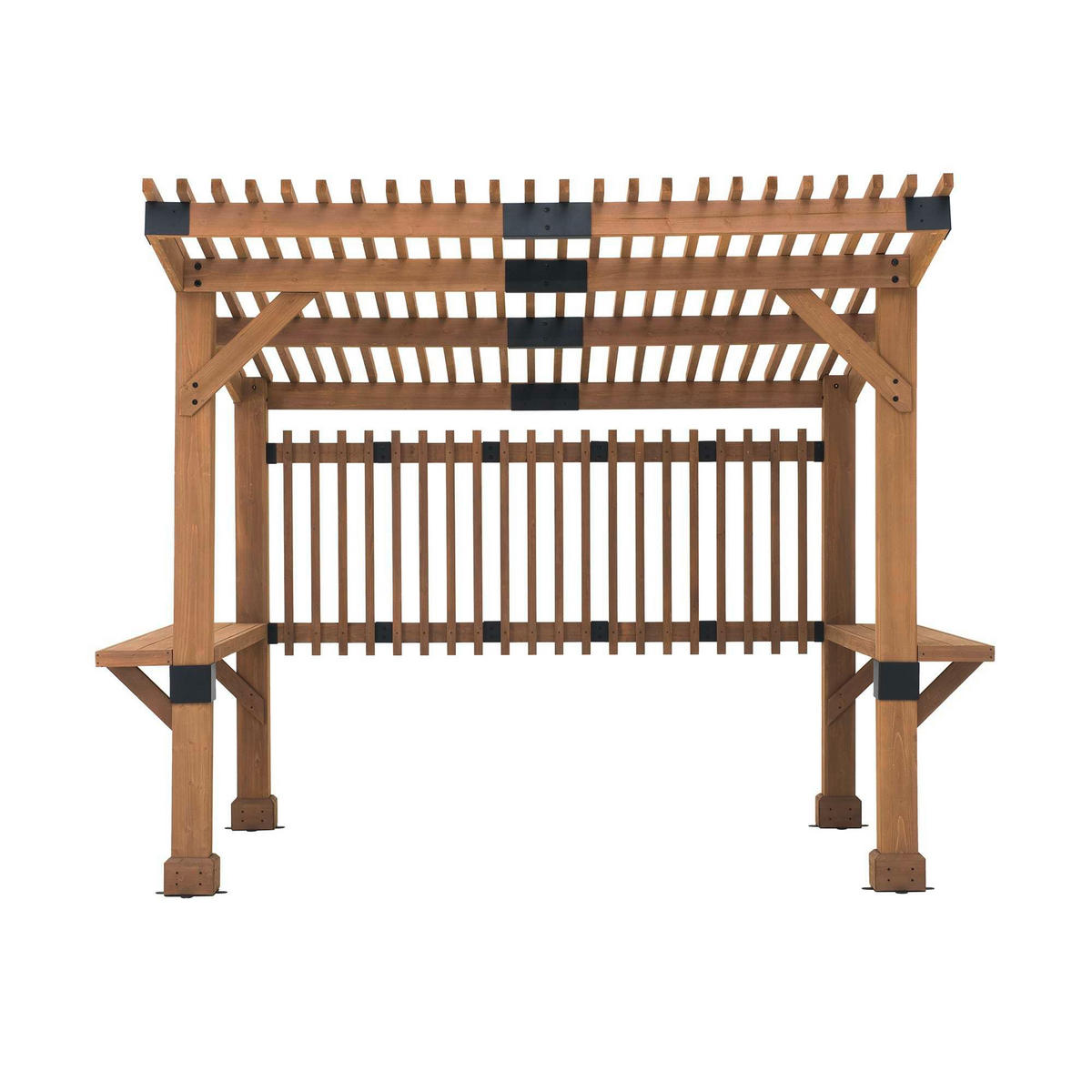 PERGOLA 309,6/239-256,4/274,5 cm   - Braun, Basics, Holz (309,6/239-256,4/274,5cm)