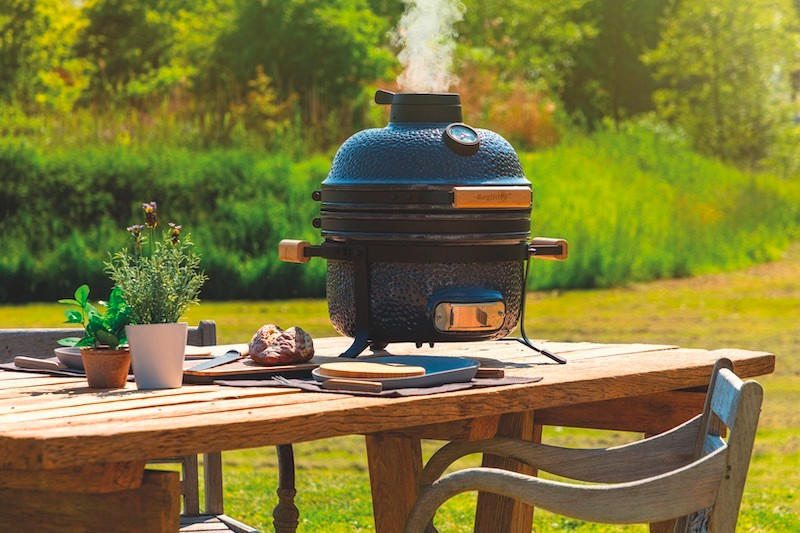 ŽAR NA OGLJE  KAMADO - antracit, Trend, kovina/keramika (52/54/50cm) - BergHOFF