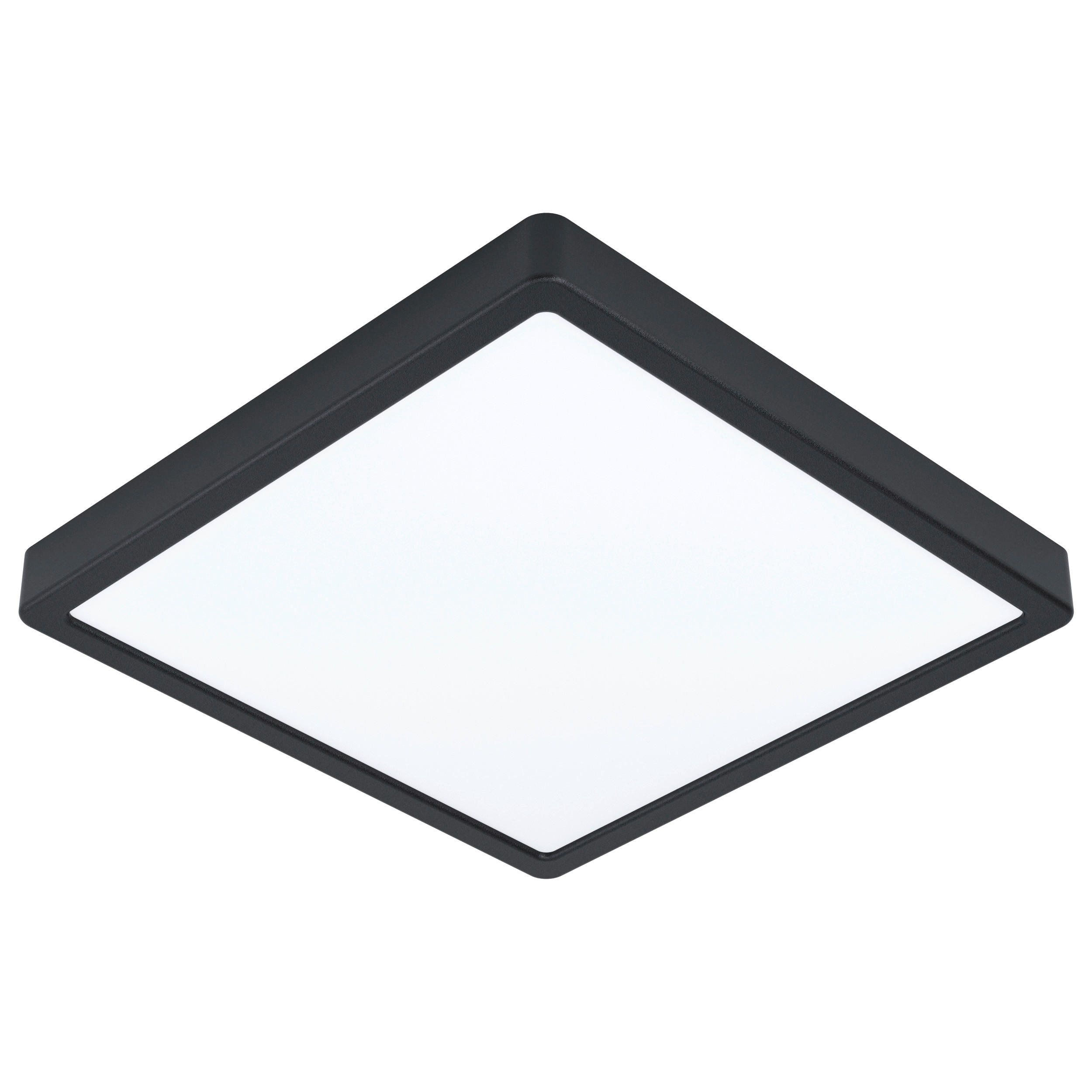 LED-DECKENLEUCHTE 20 W    28,5/28,5/2,8 cm  - Schwarz/Weiß, Basics, Kunststoff/Metall (28,5/28,5/2,8cm) - Novel