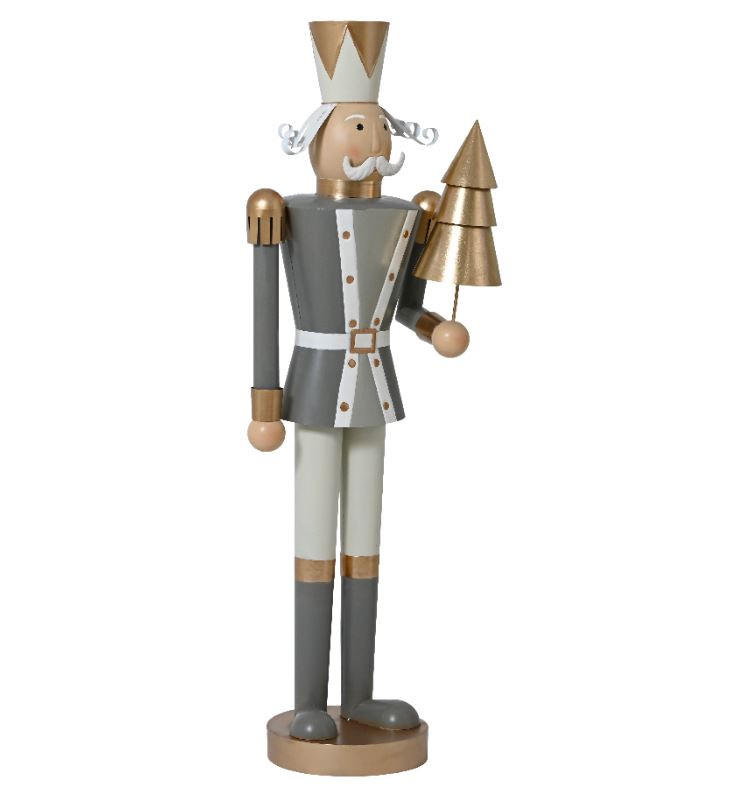 FIGURA ORAŠARA - zlatne boje/smeđa, Basics, metal (39,00/65,00/176,00cm)