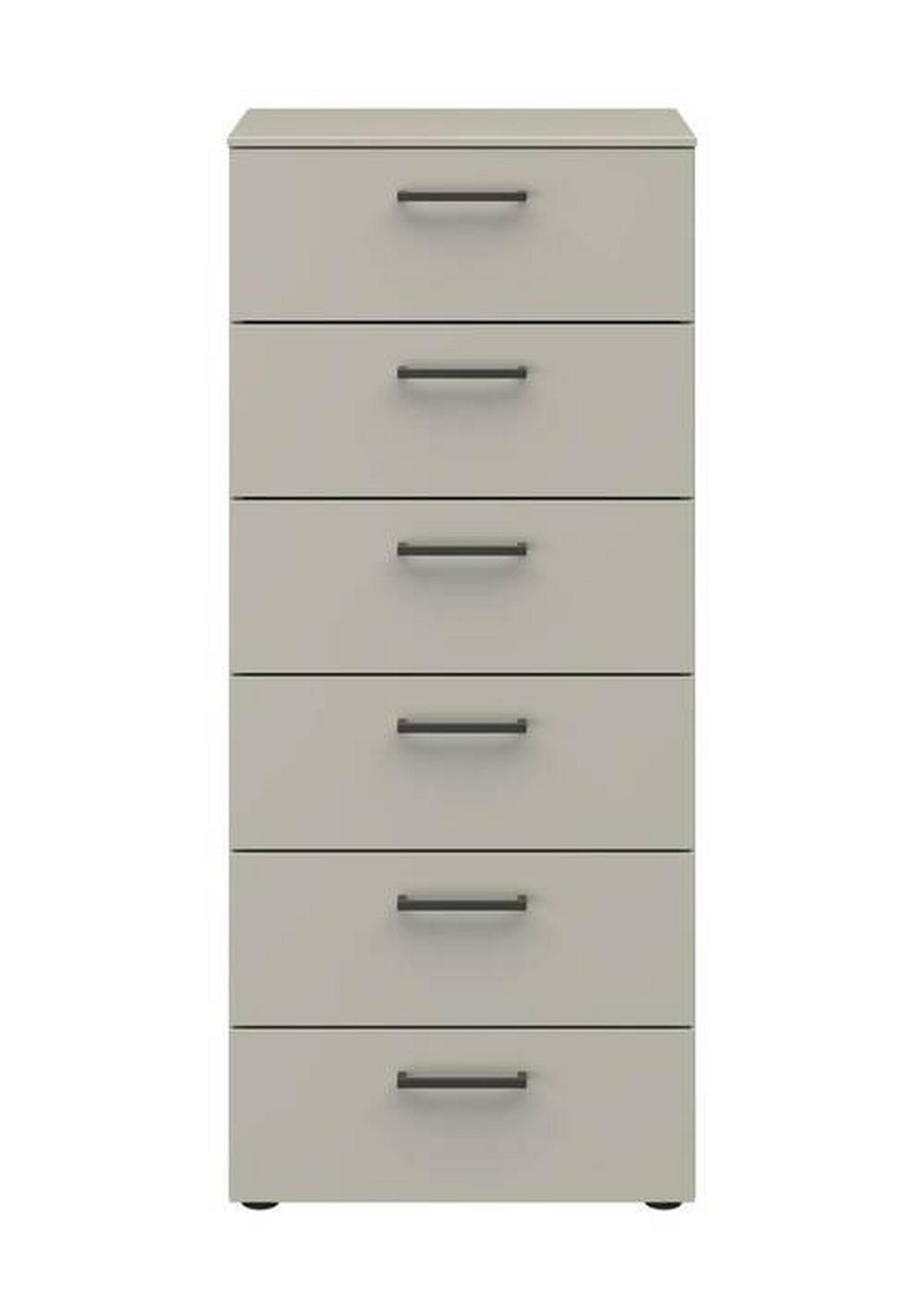 KOMMODE Primolar Garda  in 50/118/41 cm  - Hellgrau/Schwarz, Design, Holzwerkstoff/Kunststoff (50/118/41cm) - Xora