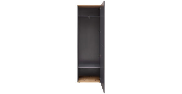 GARDEROBENSCHRANK 60/199/38 cm  - Anthrazit/Eiche Artisan, Design, Holzwerkstoff/Kunststoff (60/199/38cm) - Xora