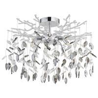 DECKENLEUCHTE Danna 61/46 cm   - Klar/Chromfarben, LIFESTYLE, Glas/Kunststoff (61/46cm) - Globo