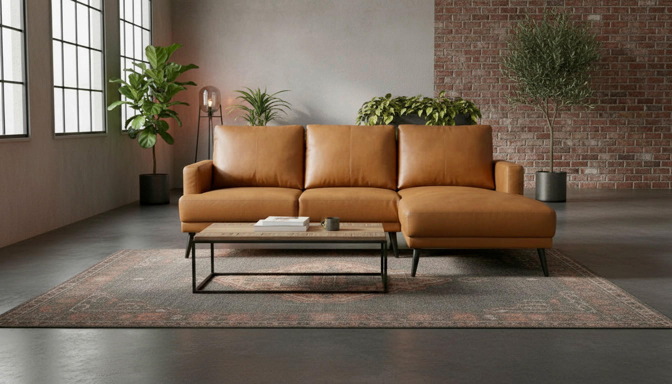 Livetastic Ecksofa Elano Cognac 231x153 cm