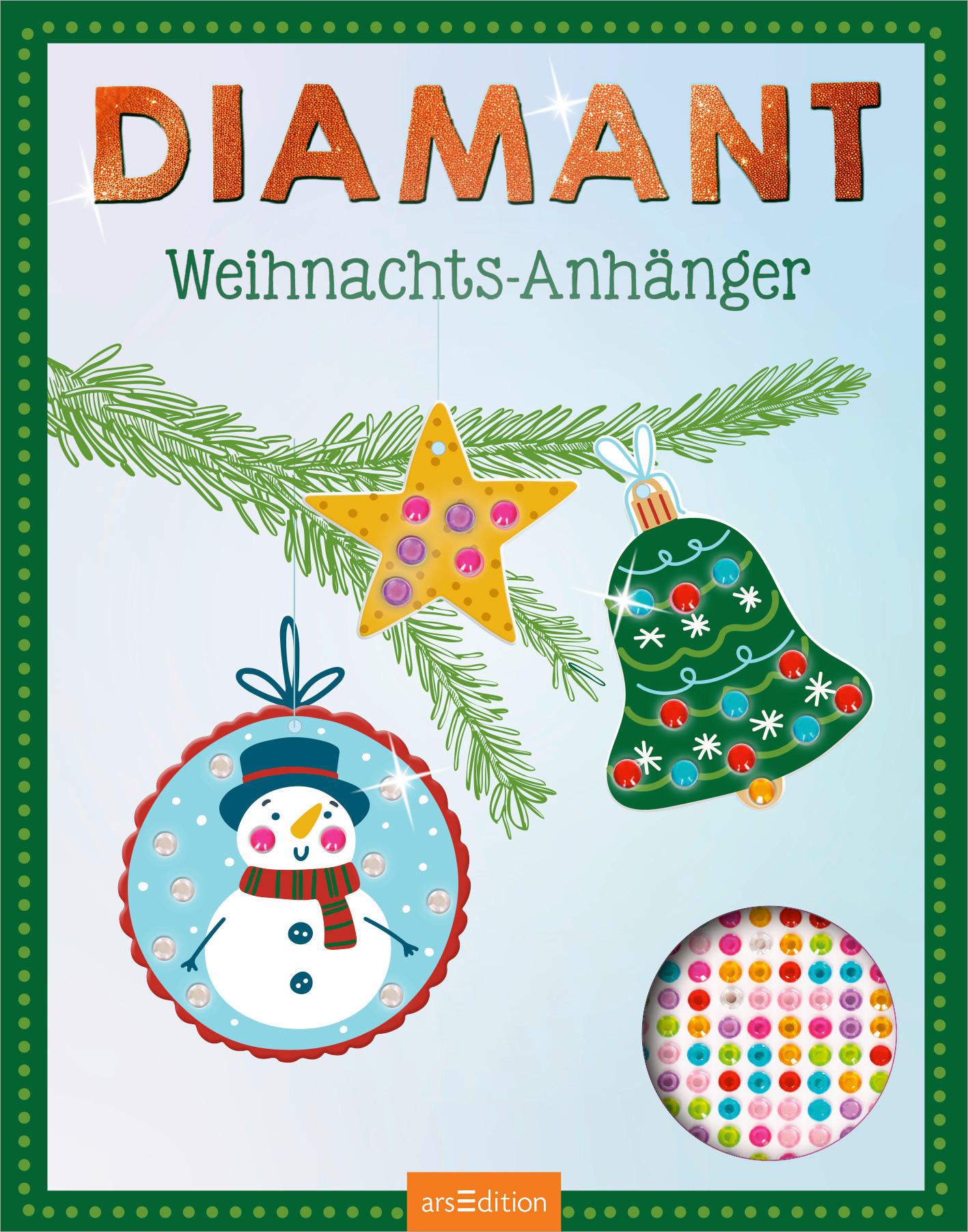 BUCH Diamant-Weihnachts-Anhänger  - Multicolor, Basics, Papier (16,5/16,5/1cm)