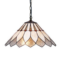 FÜGGŐLÁMPA  - barna/többszínű, Basics, Üveg/fém (38/22/38cm)