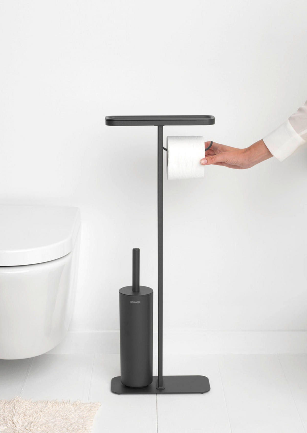 TOALETNA ČETKA    MINDSET  - siva, Basics, metal/plastika (29/75.2/12.5cm) - Brabantia