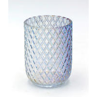 ZAHNPUTZBECHER JADE  - Transparent/Perlmutt, Basics, Glas (7,5/10/7,5cm) - Sadena