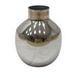VASE 13.50 cm  - Nickelfarben, Basics, Metall (11/13,5cm) - Ambia Home