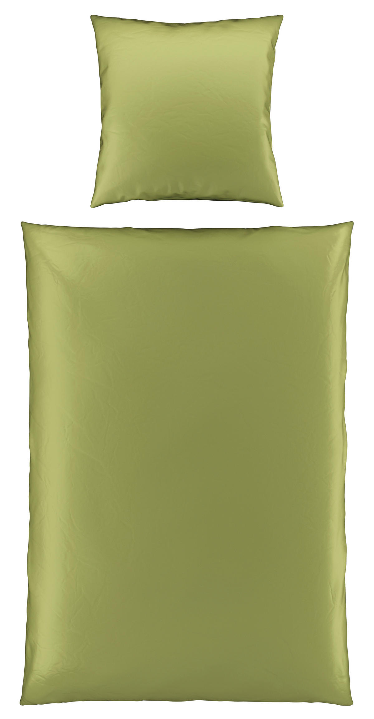 BETTWÄSCHE 135/200 cm Satin  - Dunkelgrün, MODERN, Textil (135/200cm) - Novel