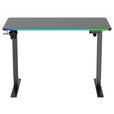 SCHREIBTISCH 120/60/70-115 cm Schwarz elektrisch höhenverstellbar  - Schwarz, Design, Holzwerkstoff/Kunststoff (120/60/70-115cm) - Novel