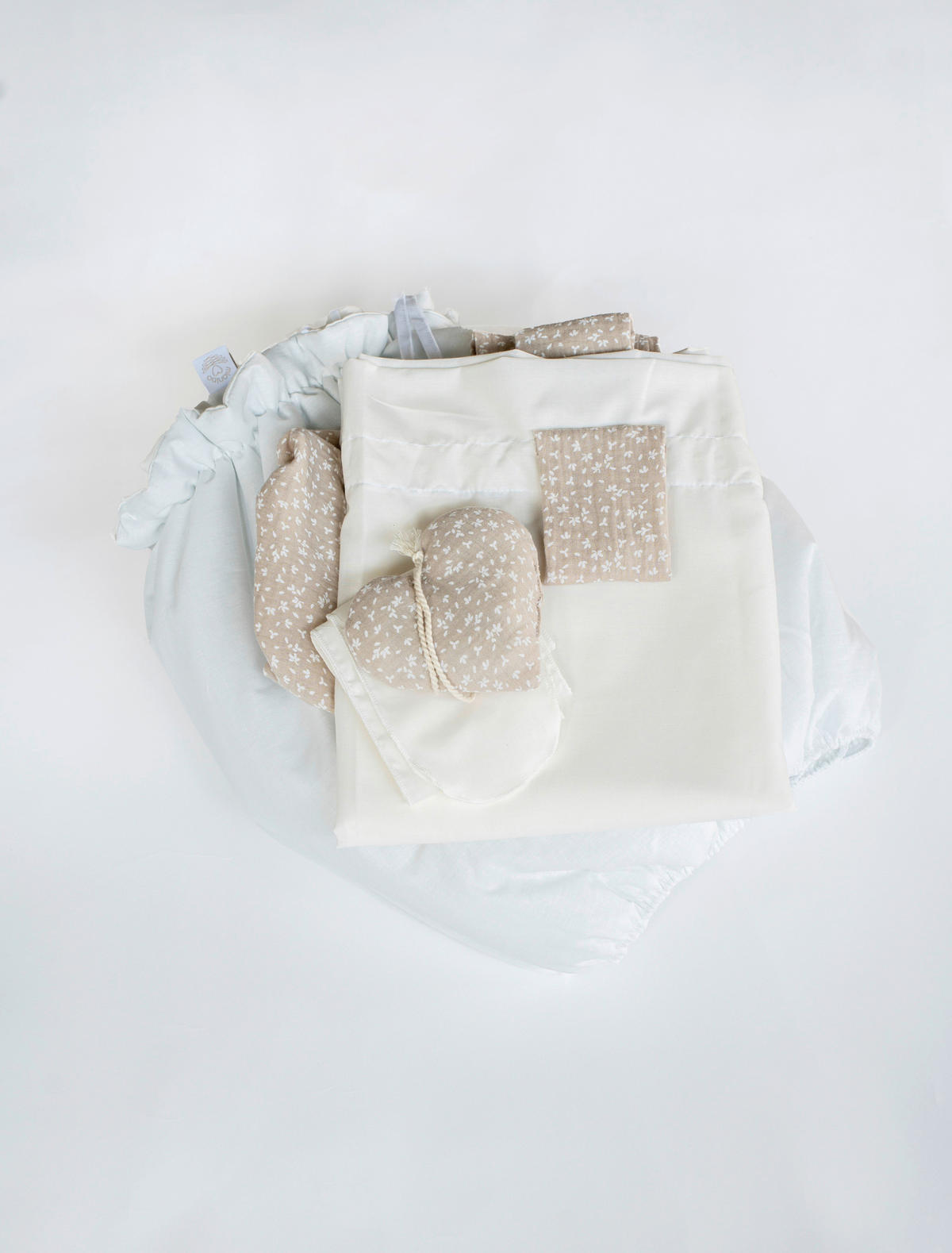 STUBENWAGEN-KOMPLETTSET Nature's Harmony Buche  Creme, Weiß, Buchefarben  - Buchefarben/Creme, Basics, Holz/Textil (60/167/100cm) - Mionido